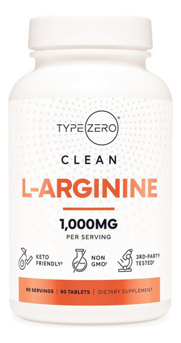 Tipo Zero L-arginina 90 Comprimidos 1.000 Mg Por Porção-não-