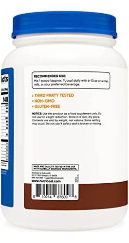 Nutricost Whey Protein Concentrate (chocolate) 2lbs - Sem G - Imagem 2