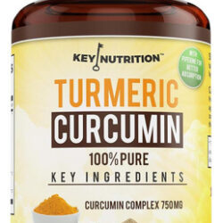 Key Nutrition, Complexo De Cúrcuma E Curcumina Com Piperina,