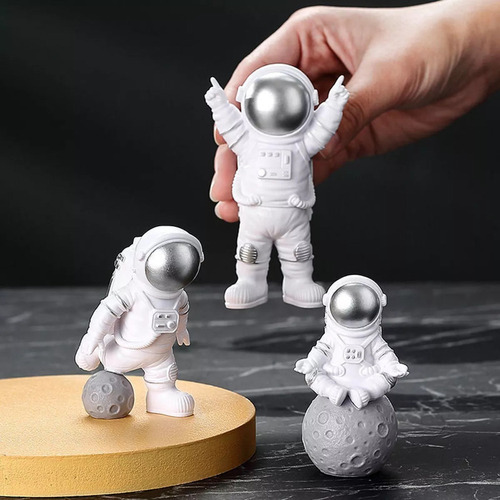 Estatueta De Astronauta De 4 Peças, Decoração De Estátua De - Imagem 19