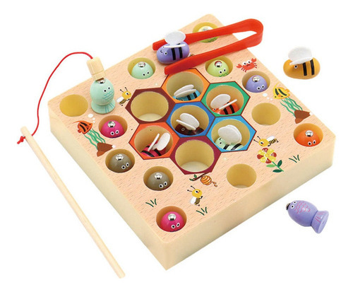 Montessori De Madeira Braçadeira De Pesca Jogar Jogamento