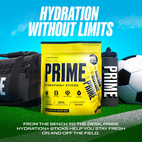 Prime Hidratação+ Sticks Limonada | Pó De Hidratação Em Bast - Imagem 5
