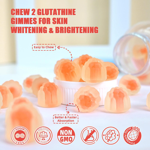 Gummies De Glutationa Para Clareamento Da Pele-glutationa 10 - Imagem 6