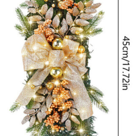 Decoração De Guirlanda De Natal Gigante De 4 Kits Com Luzes - Imagem 2