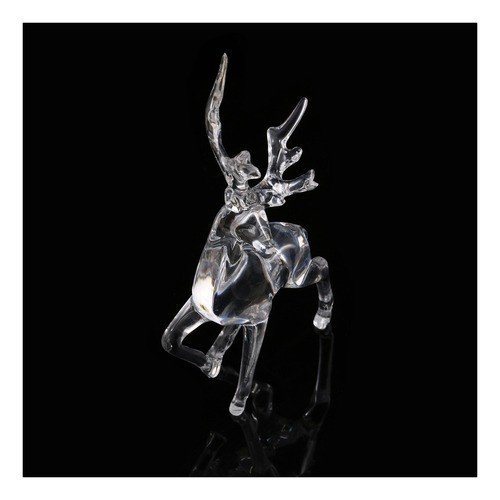 Alce Cristal Figurines Ornamentos Coleção Feriado Decoratio - Imagem 5