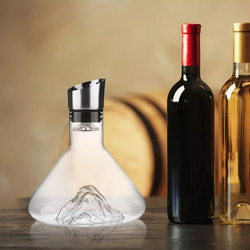 Garrafa De Vidro Iceberg Garrafa De Vinho Aerador Para - Imagem 3