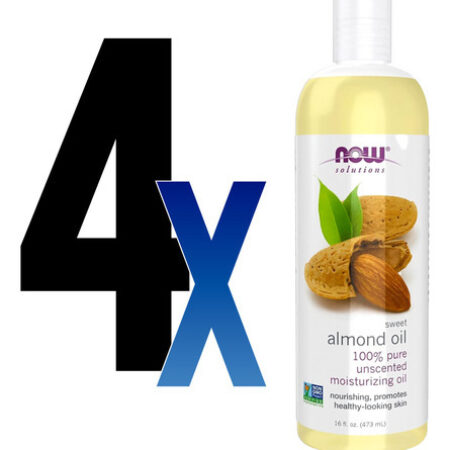 Óleo De Amendoa 473ml Now Foods Almond Oil Puro 4un - Imagem 2