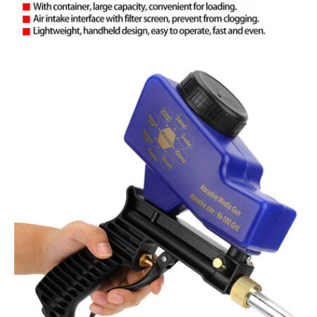 Pistola De Jato De Areia Pneumática Anti-ferrugem Tipo Gravi - Imagem 3
