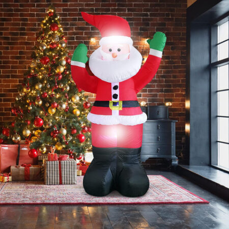 Decorações De Natal De 1,8 M Led Inflável Papai Noel - Imagem 18
