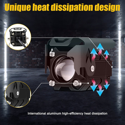 Refletores Led De 2 Unidades, Farol Xenon Mile Para Motocicl - Imagem 7
