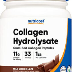 Colágeno Em Pó Nutricost Grass-fed 454g Sabor Chocolate