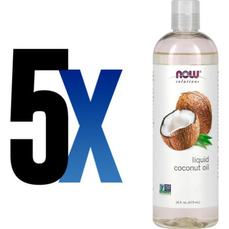 Óleo De Coco Líquido Now Foods Coconut 473ml Importado 5un - Imagem 2
