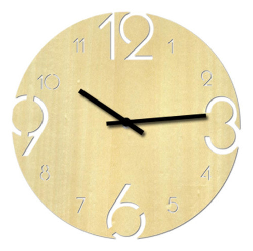 Relógio De Parede European Wood Watch Modern Design Home Dec