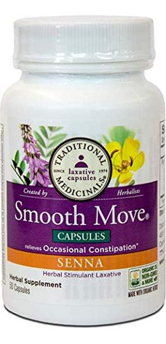 Medicamentos Tradicionais - Smooth Move Senna, 50 Cápsulas - Imagem 2
