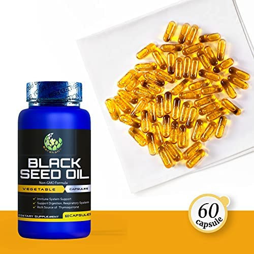 Cápsula Vegetal De Óleo De Semente Preta, 1000 Mg Por Porçã - Imagem 3
