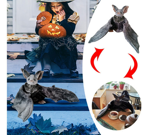 C Morcego De Pelúcia De Halloween Bicho De Pelúcia Bashful - Imagem 2