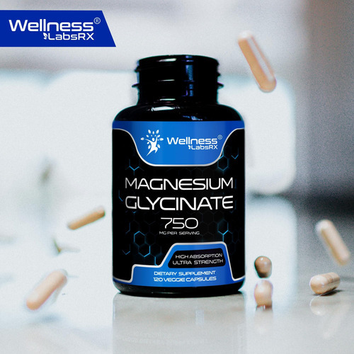 Cápsulas De Glicinato De Magnésio - 750 Mg | Contagem 120, S - Imagem 6