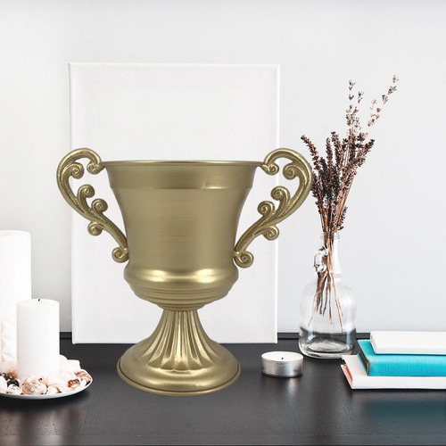Vaso De Flores Retrô De Metal Em Forma De Taça De Vinho - Imagem 14