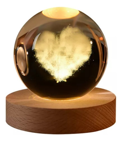 Lâmpadas De Atmosfera De Projeção De Bola De Vidro Led 3d - Imagem 11