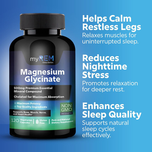 Myrem Glicinato De Magnésio, 500mg De Composto Mineral Essen - Imagem 3