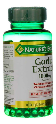 Extrato De Alho Natures Bounty 1000 Mg Cápsulas Gelatinosas - Imagem 4