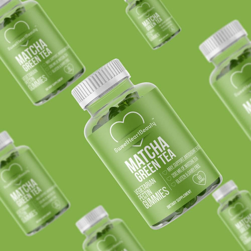 Vitamina Gomosa De Extrato De Chá Verde Matcha Com Extrato D - Imagem 6