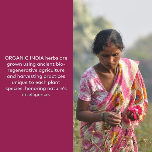 Cápsulas Organic India Triphala - Suplemento De Ervas Com Am - Imagem 4