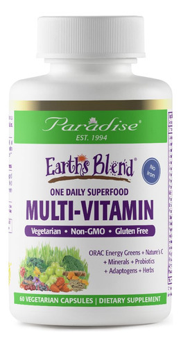 Multivitamínico Paradise Superfood 60 Cápsulas