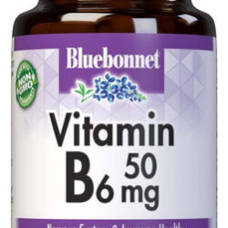 Vitamina B-6 Marca Bluebonnet, 50 Mg, 90 Pastilhas