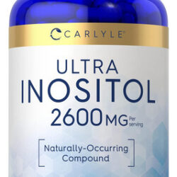 Carlyle Inositol Cápsulas 2600mg | 200 Contagem | Suplemento