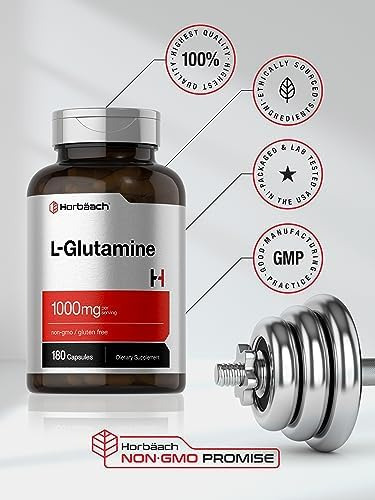 Horbäach L Cápsulas De Glutamina | 1000mg | Contagem 180 | P - Imagem 6