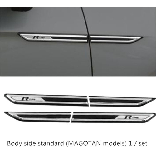 Para Passat B8 Chrome Car Side Fender Decoration Adesivo Car - Imagem 7
