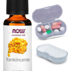 Now Foods Mistura De Óleo De Olíbano 30ml + Porta Cápsulas