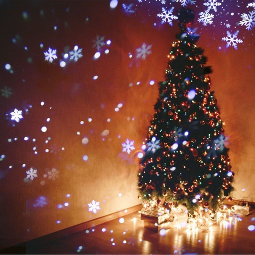 Lâmpada De Projeção De Floco De Neve De Festa De Natal - Imagem 5