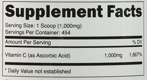 Pó De Ácido Ascórbico Puro Nutricost (vitamina C) 1lb - Imagem 7