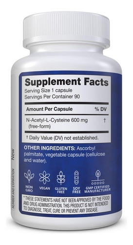 Nutrina Nac 600 Mg - Suplemento Nac Para Suporte Imunológico - Imagem 2