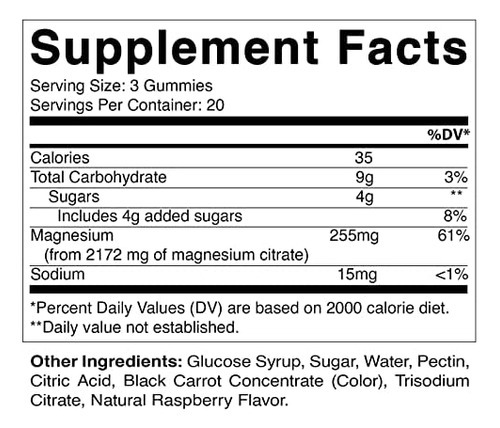 Gomas De Magnésio De Força Extra Vitamatic 255 Mg (mg Eleme - Imagem 2