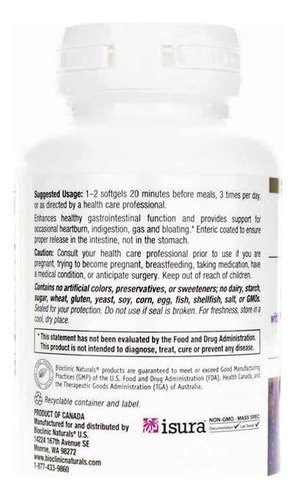 Bioclinic Naturals - Gerdx-po 60 Cápsulas Moles - Imagem 2
