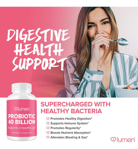 Lumen Naturals Probióticos 40 Bilhões De Ufc | Probióticos P - Imagem 2