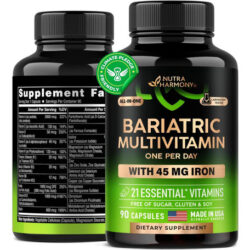 Multivitamínico Bariátrico - Suplementos De Ferro De 45 Mg -