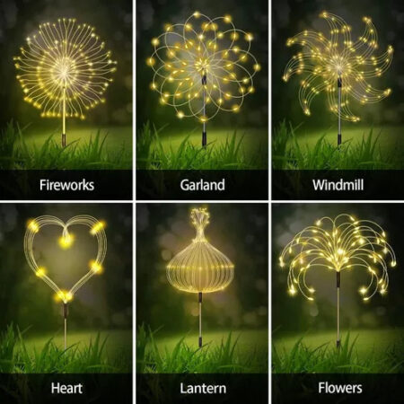 Luzes Solares De Fogos De Artifício, Luzes Decorativas 5pcs. - Imagem 14