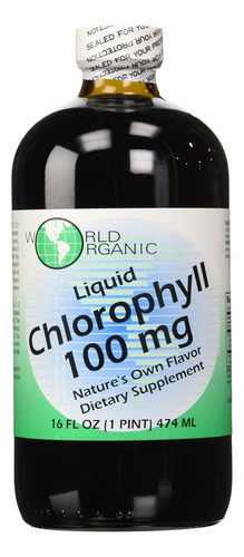 Líquidos De Suplemento De Clorofila Da World Organics, 100 M