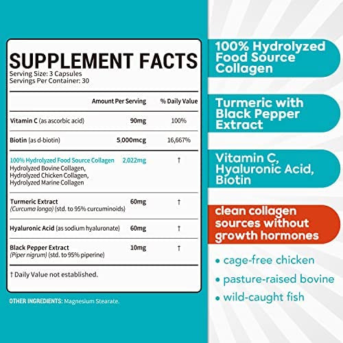 Surebounty Multi Collagen Complex, Tipo I, Ii, Iii, Super Co - Imagem 2