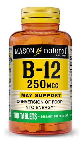 Mason Vitamins Mason Vitamina B Mcg Comprimidos