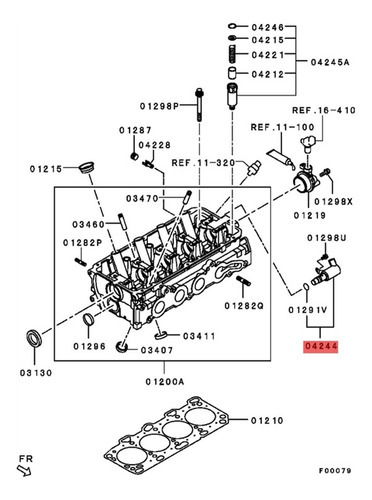 Válvula De Controle De Óleo De Carro K5t45591 Mn137240 Para - Imagem 3