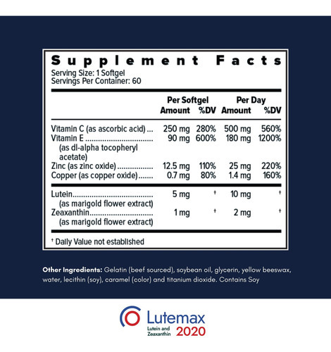 Suplemento Mineral De Vitamina -mineral Do Areds2 Guardian A - Imagem 2