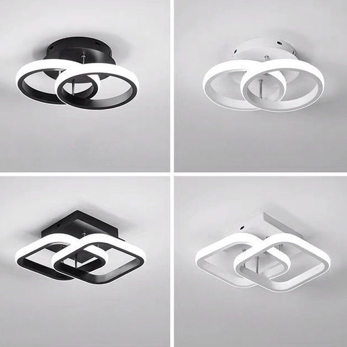 Luminária Pendente Moderna, Quarto, Luz Led De 20 Cm - Imagem 2
