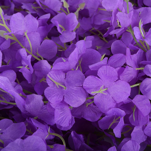 16 Unidades De Flores Suspensas De Glicínia Artificial Garla - Imagem 7