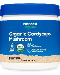 Suplemento Nutricost Organic Cordyceps Em Pó 100g - Imagem 2