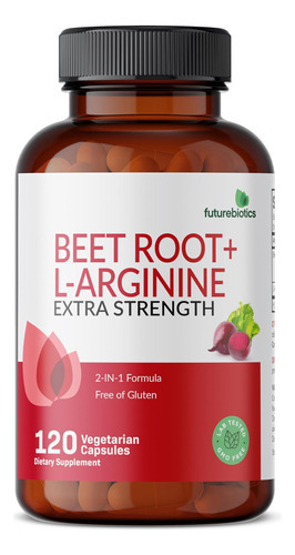 Futurebiotics Raiz De Beterraba + L-arginina 2.000 Mg, Não O - Imagem 5